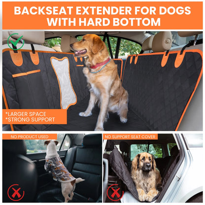 Car Seat Cover For Pets, Scratch-Proof, Waterproof, Nonslip Durable Car Seat Protector for Car, Truck and SUV