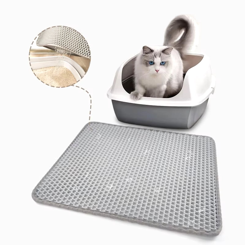 Pet Litter Mat Waterproof Double Layer Non-Slip - Washable Pet Supplies