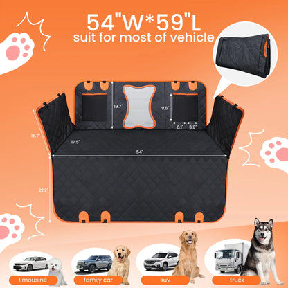 Car Seat Cover For Pets, Scratch-Proof, Waterproof, Nonslip Durable Car Seat Protector for Car, Truck and SUV